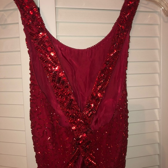 Evening / prom dress - red sequin - Picture 4 of 5